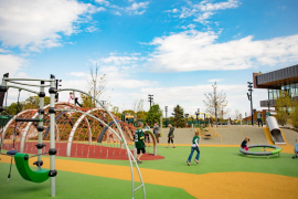 Titletown playground in Green Bay, WI